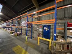 (AG-ENG) Stow 12 SINGLE SIDED 15 BAY (in all) MAINLY TWO TIER PALLET RACK, installed 2021, approx.