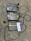 (SRL) Three APC Back-UPS ES400 Battery Back-ups/ Surge Protection Units (located Warehouse Clock