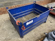 (SRL) Steel Box, with lifting chains (located Warehouse Clock Tower Building, Islip Site, NN14 3JW)