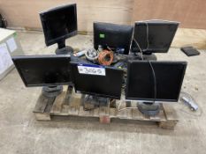 (SRL) Computer Screens & Equipment, on pallet (located engineers shop, Islip Site, NN14 3JW)Please