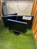 (SRL) Five Assorted Viewsonic Computer Screens, as set out (no power cables) (located main