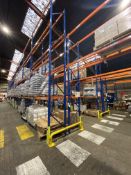 (AG-ENG) Stow 12 PARTIALLY DOUBLE SIDED 29 BAY (in all) MAINLY THREE TIER PALLET RACK, installed