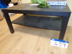 Black Veneered Coffee TablePlease read the following important notes:- ***Overseas buyers - All lots