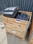 One Pallet Box of Seven Used Land Rover Fuel Tanks, as lotedPlease read the following important
