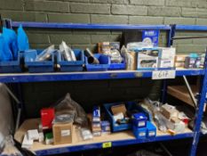 Contents to Two Shelves of Rack, including DURITE and RING Round Headlamps, Running Lights and
