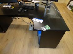 Black Veneered WorkstationPlease read the following important notes:- ***Overseas buyers - All