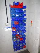 Wall Mounted Lin Bin Rack & Contents inc Nuts & BoltsPlease read the following important
