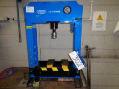 DRAPER Expert 15 Tonne Bench Top Hydraulic Workshop Press (2022) c/w BenchPlease read the
