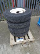 4 Steel 5 Stud LAND ROVER Wheels and Tyres (Part Worn)Please read the following important