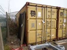 20ft Steel Shipping Container (Reserved Delivery until Contents Removed)