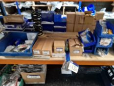 Various Land Rover Parts, including Bracket Dampeners, Turbo Boost Box, Windscreen Wiper Motor, etc,