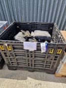 One Pallet Box of Used Land Rover Parts, including quantity of Land Rover Engine Covers, Fuel Tank