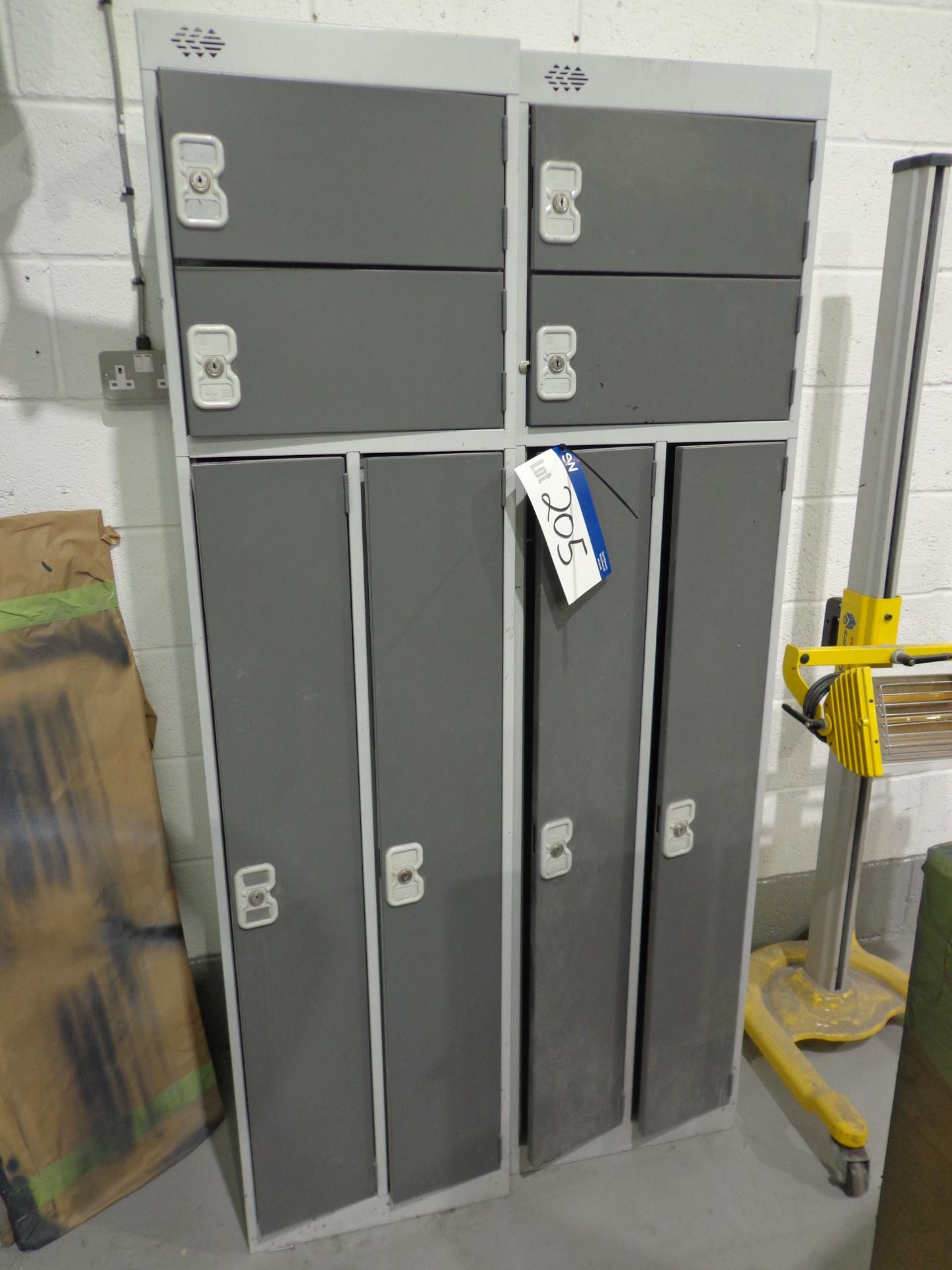 2 Grey Double Door Locker UnitsPlease read the following important notes:- ***Overseas buyers -