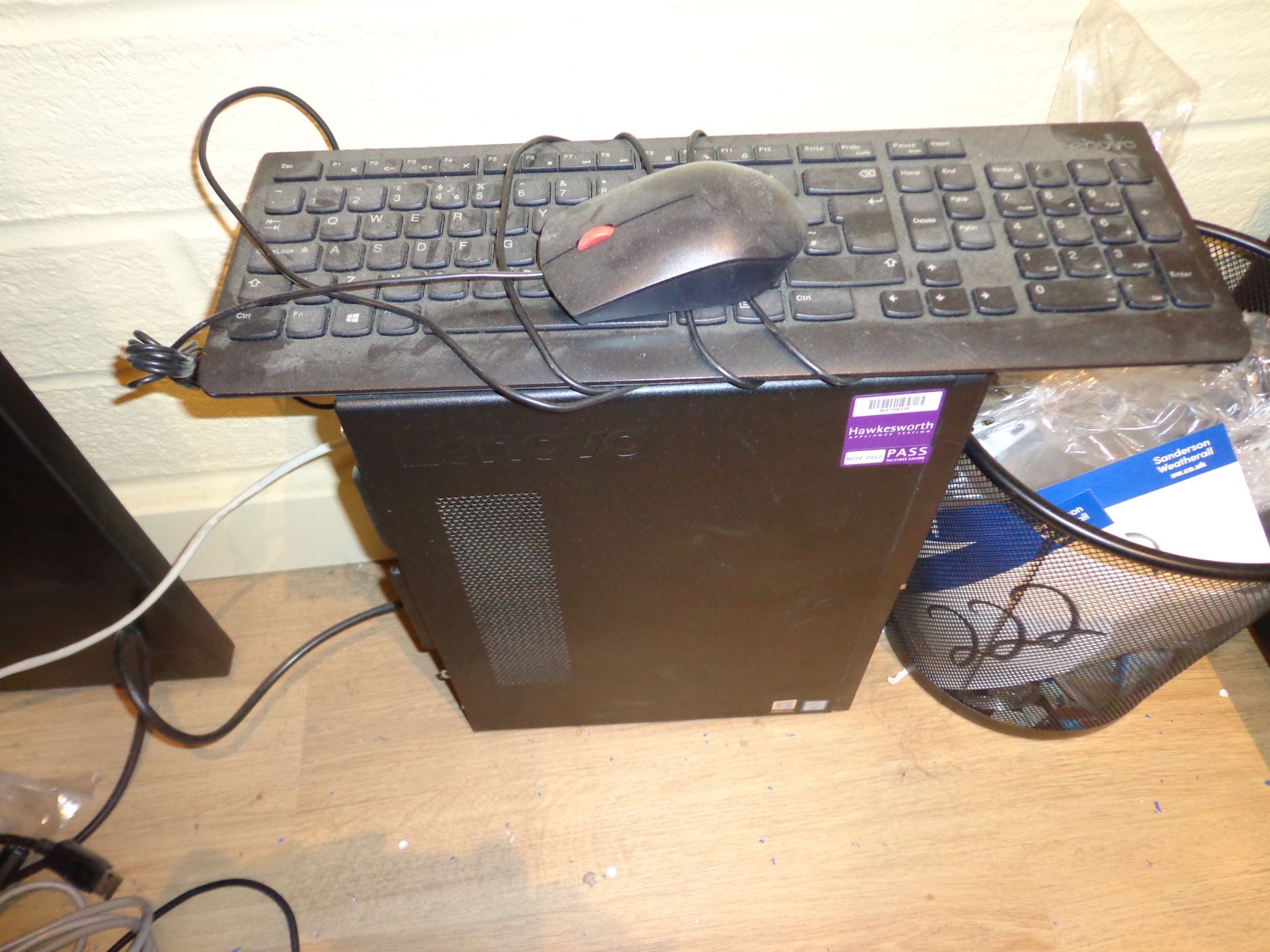 LENOVO Personal Computer with 2 Monitors, Keyboard, Mouse and Monitor StandPlease read the following - Image 2 of 2