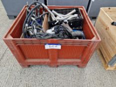 One Pallet Box of Used Land Rover Parts, including Coolant Pipes, Exhaust Pipes, etc, as lotedPlease
