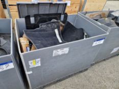 One Pallet Box of Used Land Rover Parts, including quantity of Land Rover Interior Carpet, Rubber