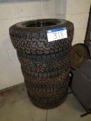 Five 6 Stud Wheels c/w BF GOODRICH All Terrain Tyres LT265/75R6 (New) (Final Bid is subject to