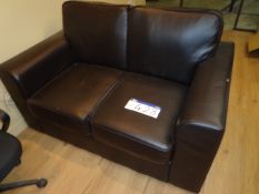 2 Dark Brown Leather 2 Seat SofasPlease read the following important notes:- ***Overseas buyers -