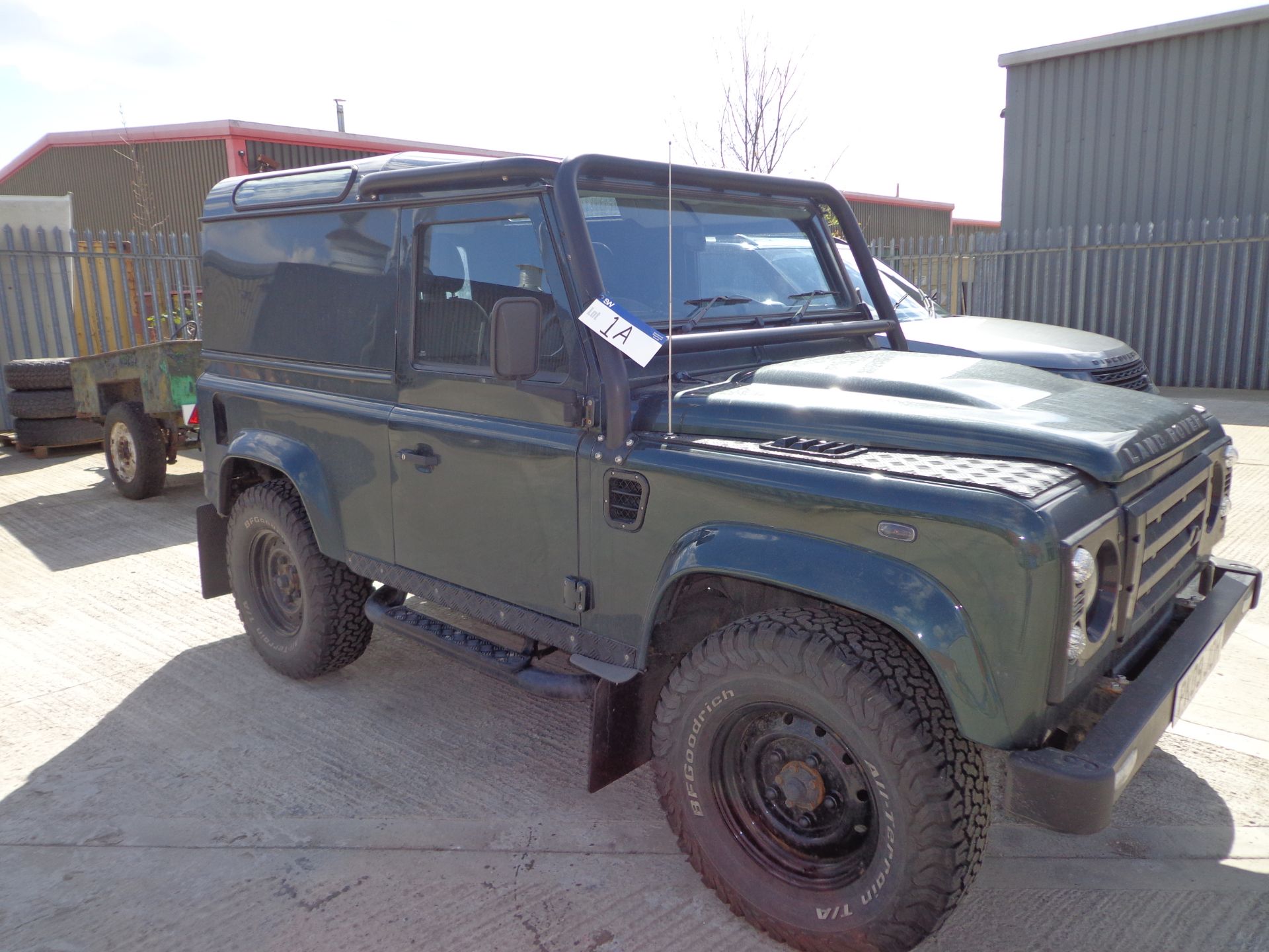 LAND ROVER Defender 90 County Hard Top c/w External Roll Cage, Brown Leather Seating, Reg.
