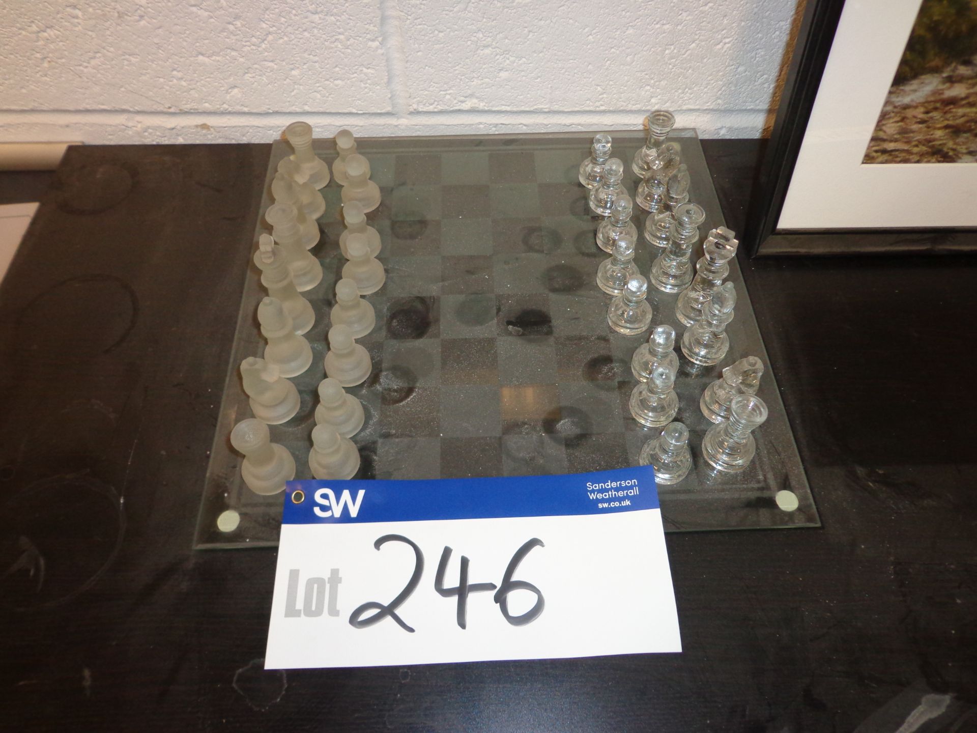 Glass Chess SetPlease read the following important notes:- ***Overseas buyers - All lots are sold Ex