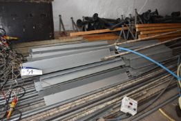 Galvanised Steel Sections, with grid support bars, (please note this lot is part of combination