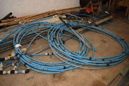 Plastic Piping, as set out with equipment as fitted, (please note this lot is part of combination