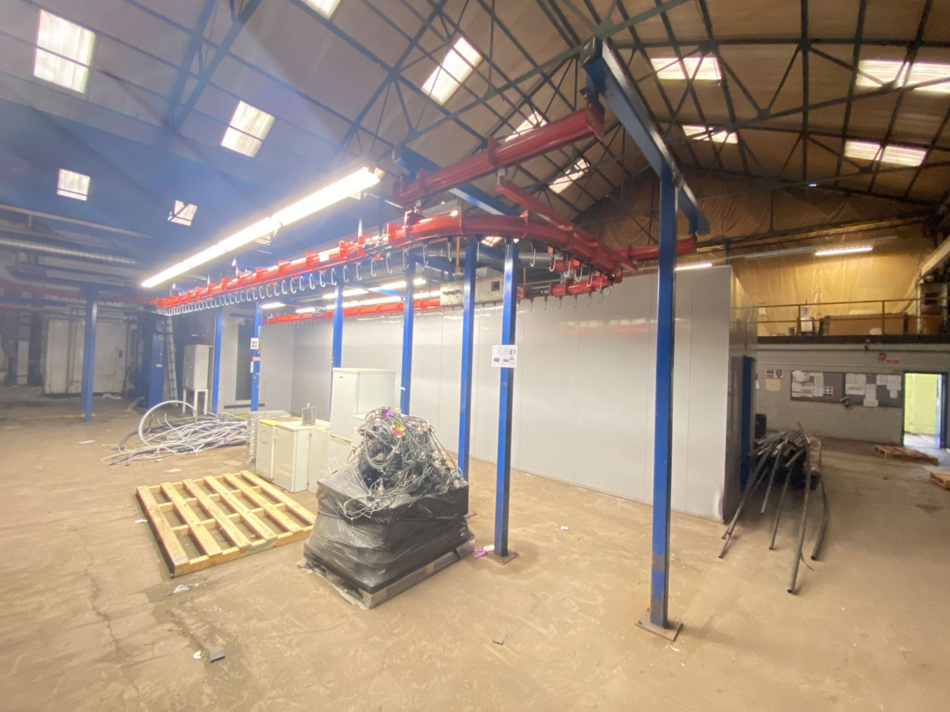 COMPONENT CLEANING, DRYING, POWDER COATING AND GAS FIRED CURING LINE, understood to be installed