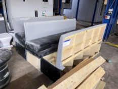 Three Fabric Upholstered Fitted Bench Seats, each 2m longPlease read the following important notes:-