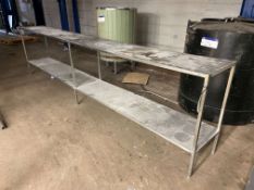 Stainless Steel Two Tier Bench, 4m longPlease read the following important notes:- ***Overseas