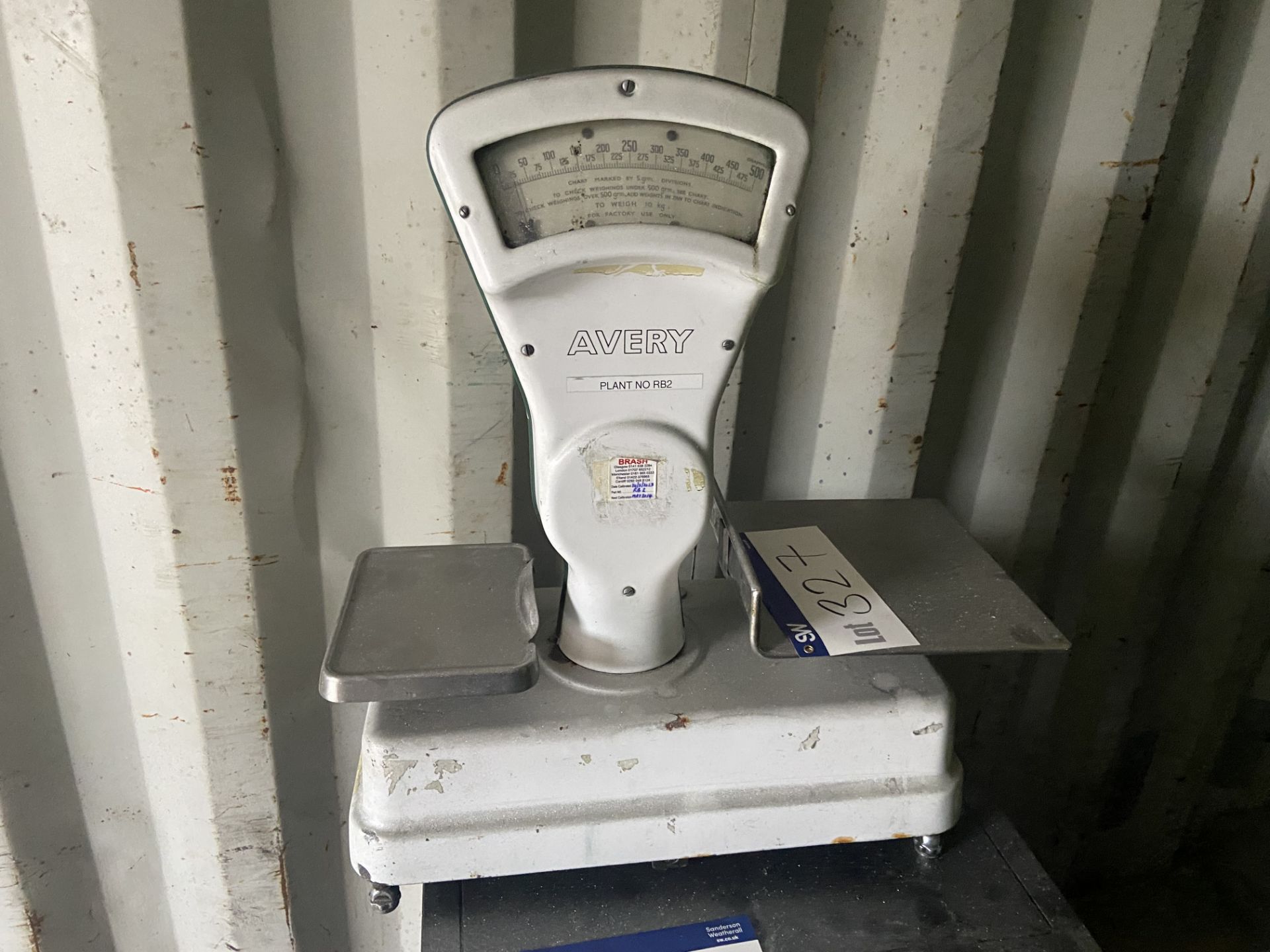 Avery Weighing Scale (please note - there is no fork lift truck on site for loading) Please read the