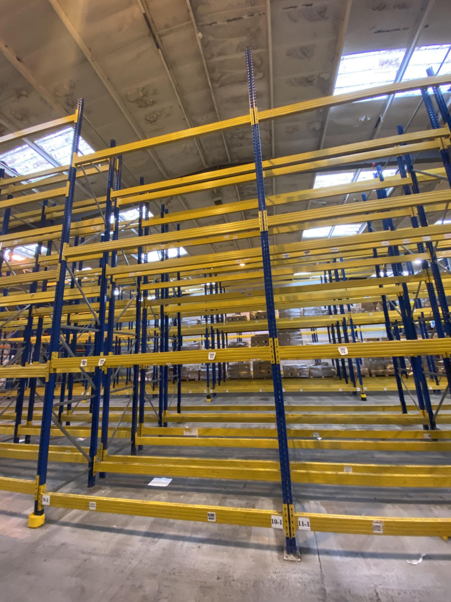 Ten Bay Mainly Four Tier Boltless Pallet Rack, each bay approx. 2.8m x 900mm x 6m high (excluding - Image 4 of 4