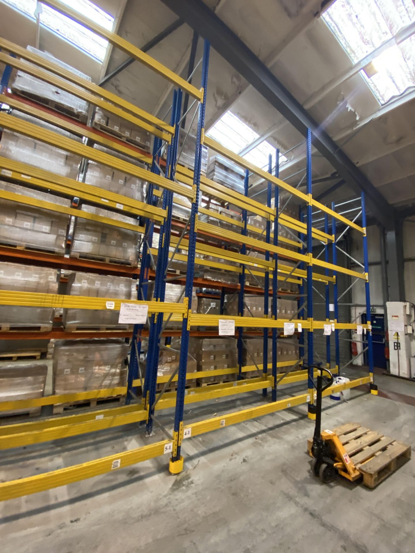 Ten Bay Mainly Four Tier Boltless Pallet Rack, each bay approx. 2.8m x 900mm x 6m high (excluding - Image 3 of 3