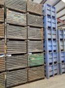 Six Metal Stillages, Approx. 1.2m x 1m x 0.7m (Excluding Contents) (Reserve removal until Tuesday 11