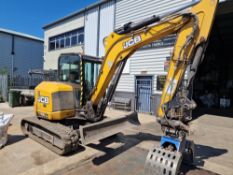 JCB 65RL Mini Excavator, Serial no. JCB065RIV01913997, YoM 2015 with Bucket Attachment, Approx.