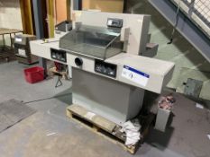 Ideal 5221A Guillotine, serial no. 712265, year of manufacture 1990, 235V, approx. 550mm wide on
