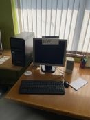 Zoostorm Intel Celeron Personal Computer (hard disk removed), with monitor, keyboard and mousePlease