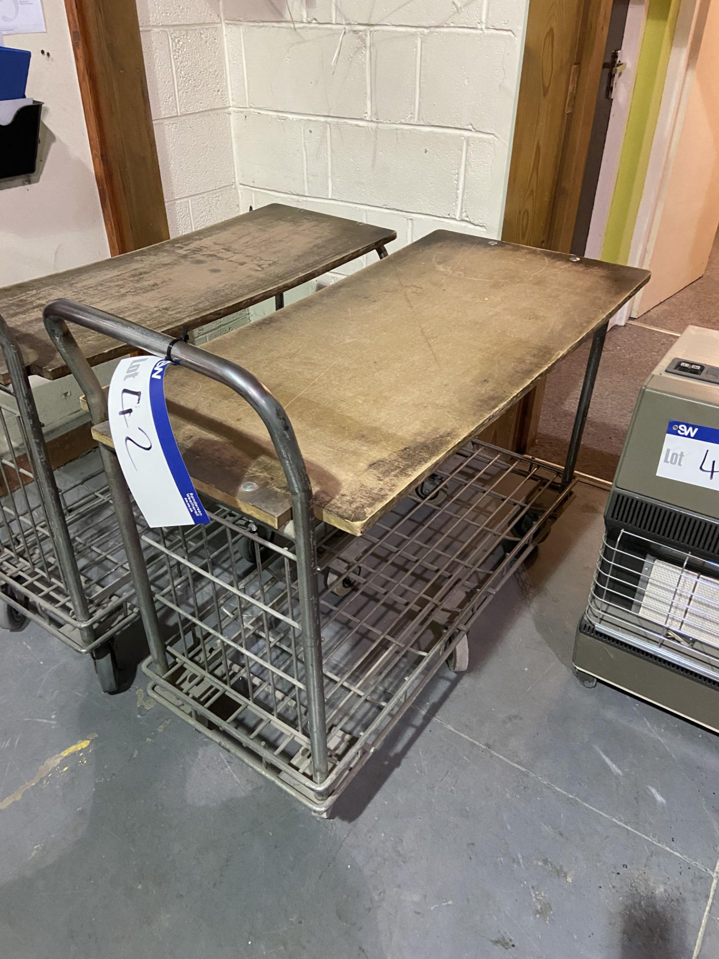 Two Tier Stock Trolley, approx. 1.1m x 520mmPlease read the following important notes:- ***