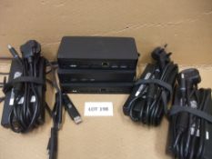Three Dell D6000 Docking StationsPlease read the following important notes:- ***Overseas buyers -