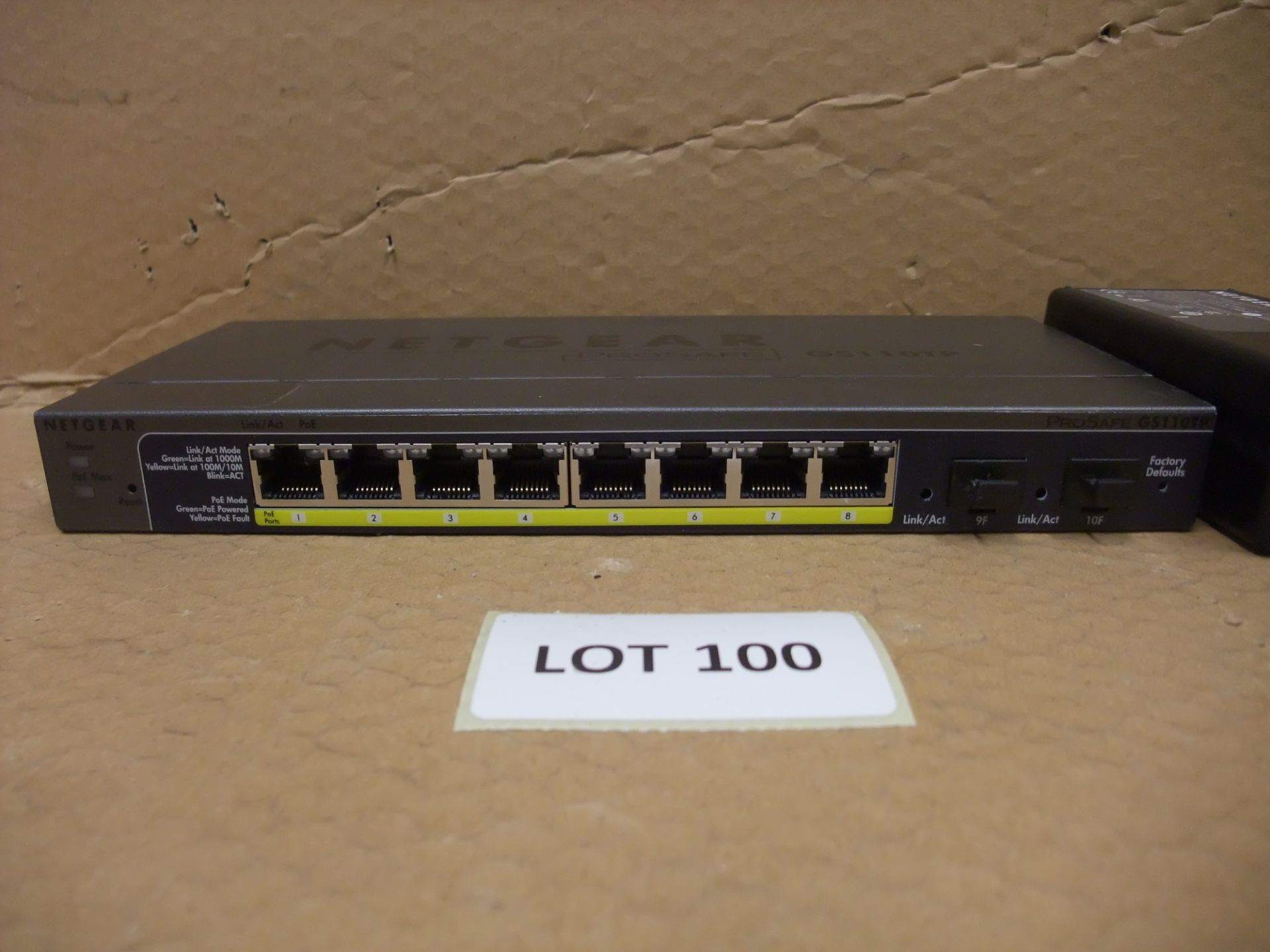 Netgear GS110TP Gigabit Smart Switch - 8 PoE Ports & 2 SFP PortsPlease read the following