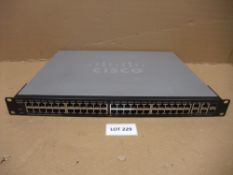 Cisco SF300-48P - 48-port 10/100 PoE managed network rackmount switchPlease read the following