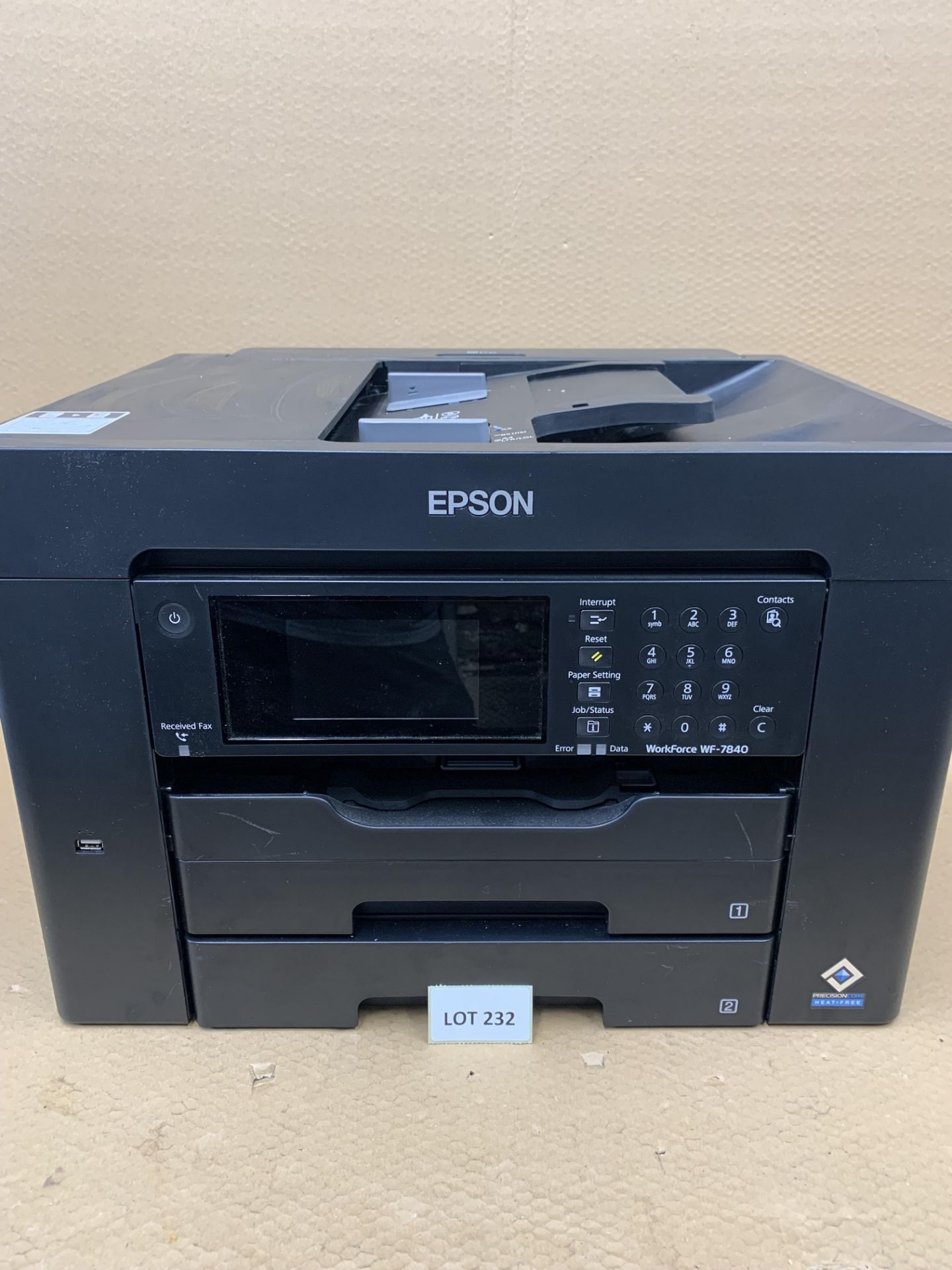 Epson WorkForce WF-7840 - All-in-One A3+ Wireless Colour Printer with Scanner, Copier, Fax,