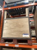 Steel Framed Packing Box, with contents including shelf panels and hanging rail, C193 (J0796), Lot