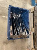 Chromed Brackets, with plastic totes, Lot located 33-37 Carron Place, East Kilbride, North