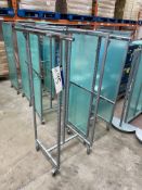 Five Mobile Display Stands, 550mm wide, Lot located 33-37 Carron Place, East Kilbride, North