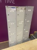 Three x Four Door Steel Personnel Lockers, Lots Located Caledonia House, 5 Inchinnan Drive,