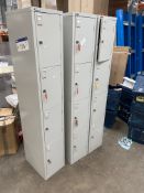 Four Multi-Door Personnel Lockers (all keys present), Lot located 33-37 Carron Place, East Kilbride,