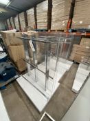 Three Double Sided Mobile Display Racks, each 1.2m wide, Lot located 33-37 Carron Place, East