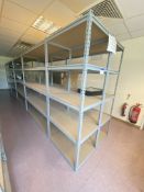 Seven Bays of Steel Stock Rack, up to approx. 1.8m x 600mm x 2.15m high, Lots Located Caledonia