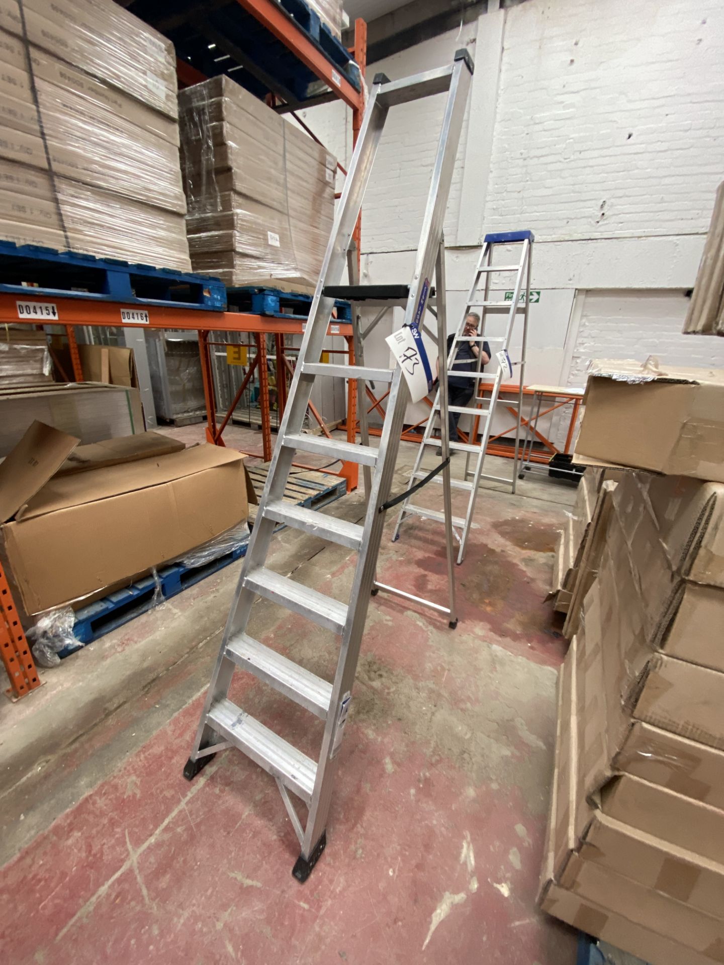 Clow Seven Rise Folding Alloy Stepladder, Lot located 33-37 Carron Place, East Kilbride, North