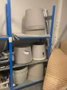 Quantity of Light Shades, as set out on three tiers of rack, Lots Located Caledonia House, 5
